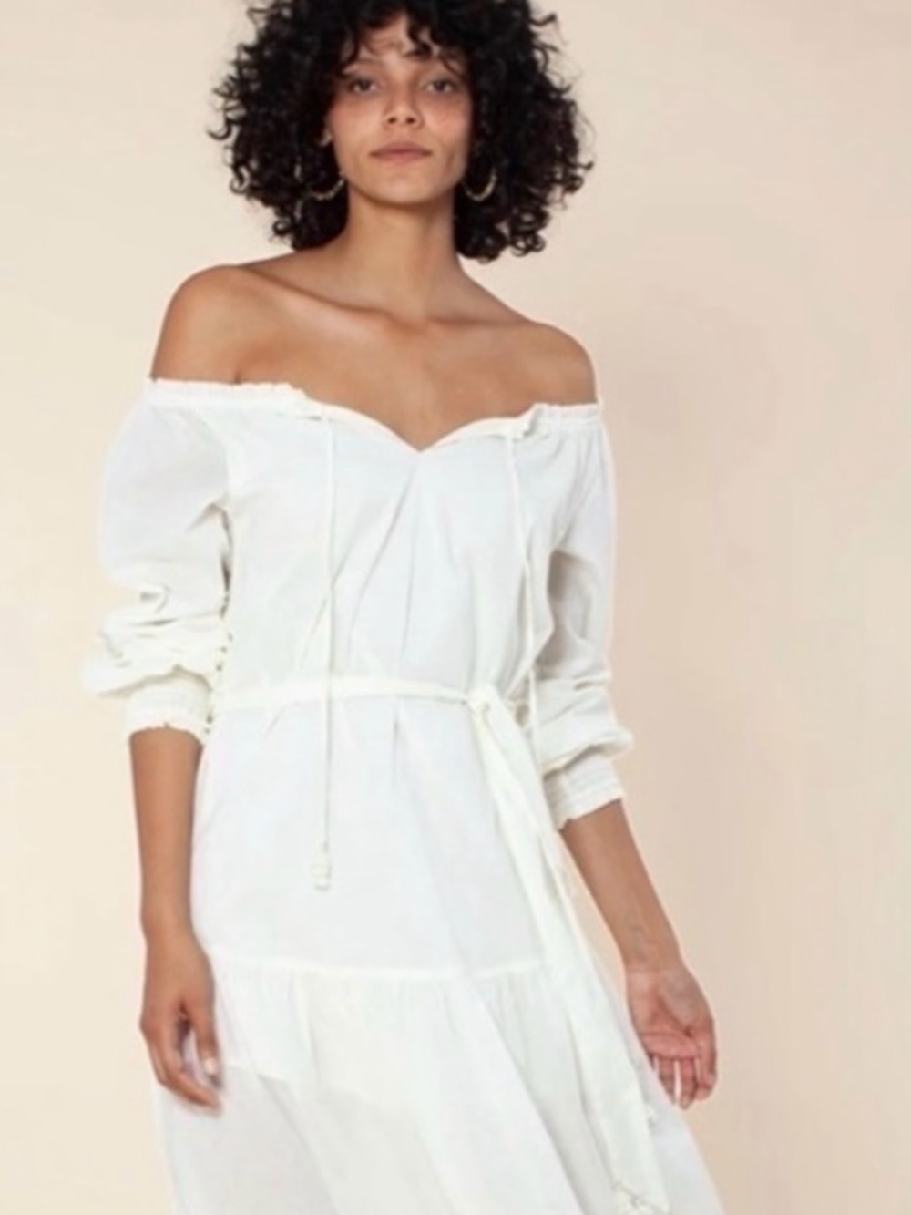 Hale Bob Honor Solid Tie Belt Summer Maxi Dress Beach Cover Up Size Small NEW - Picture 6 of 12